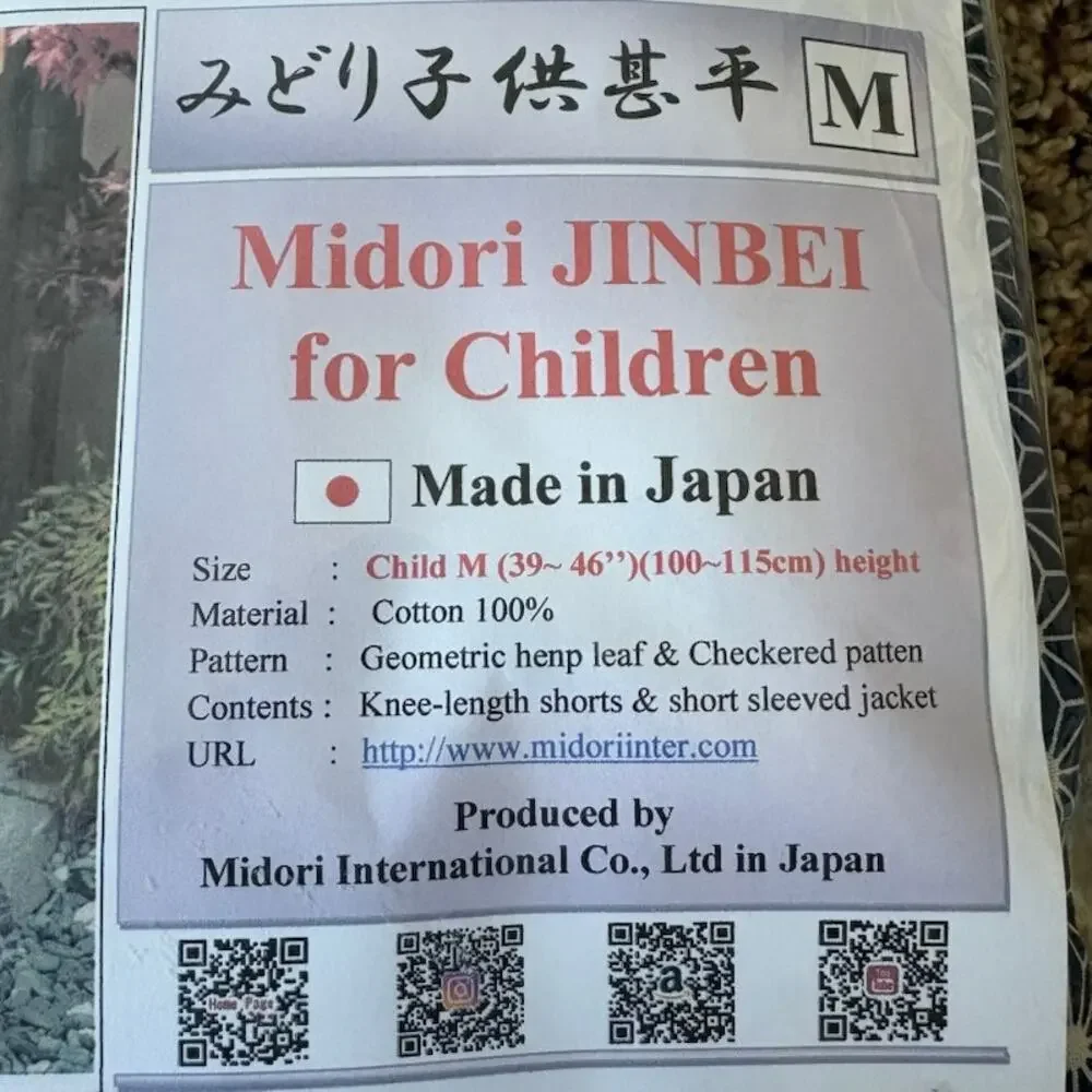 Midori kids jinbei